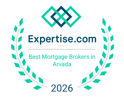 Expertise.com Best Mortgage Brokers in Arvada award badge for Uptown Mortgage, 2026