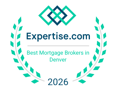 Expertise.com Best Mortgage Brokers in Denver award badge for Uptown Mortgage, 2026
