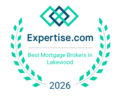 Expertise.com Best Mortgage Brokers in Lakewood award badge for Uptown Mortgage, 2026